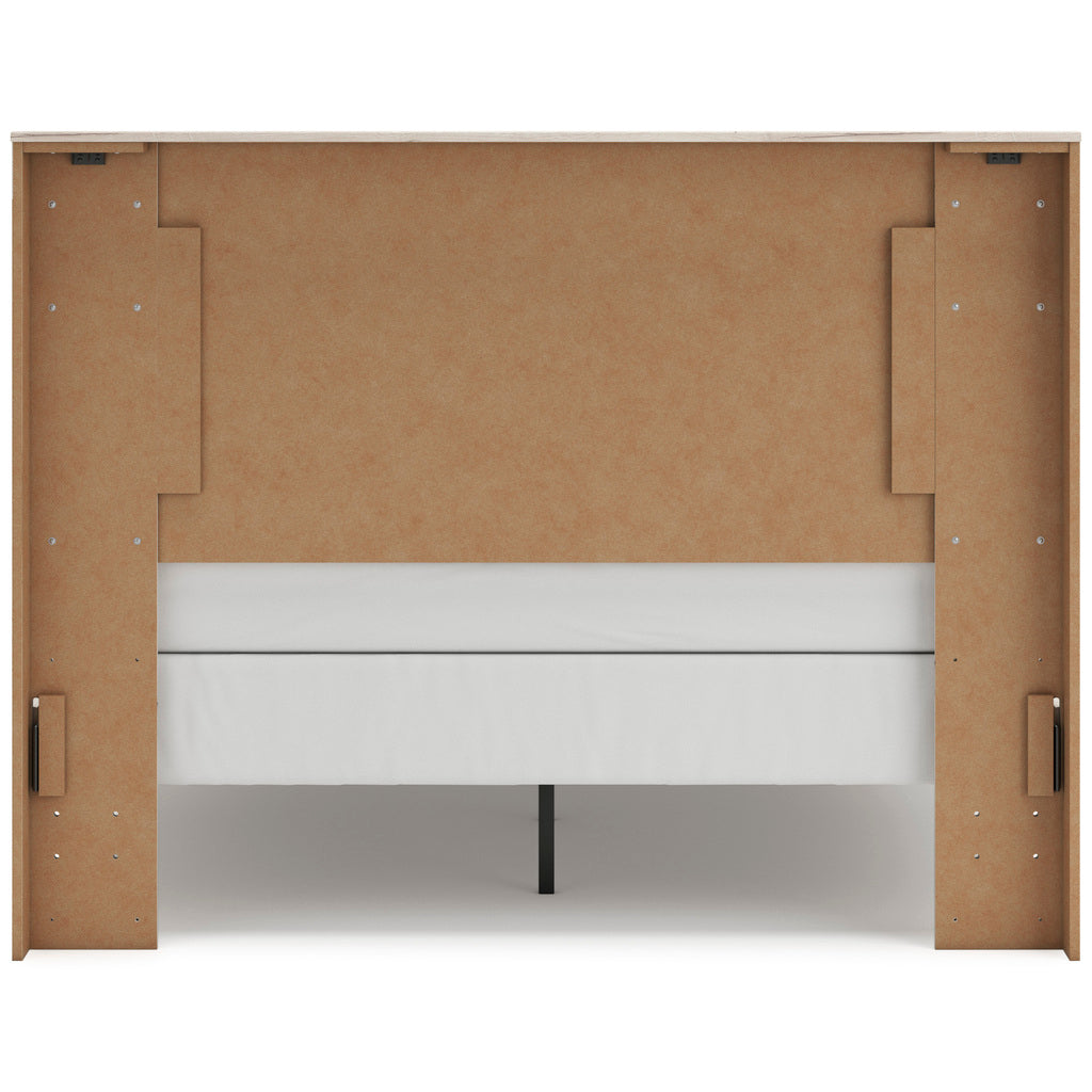 Lawroy Panel Bedroom Set In Light Natural