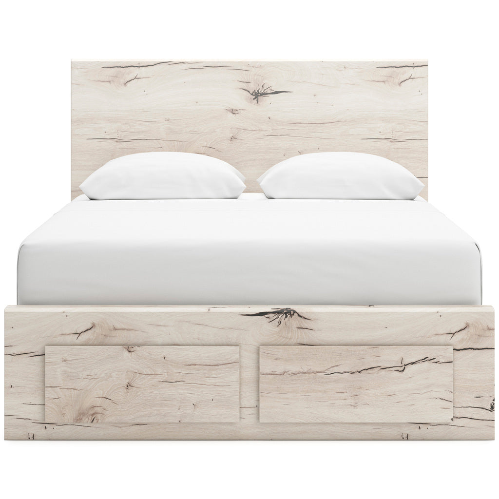 Lawroy Panel Storage Bedroom Set In Light Natural
