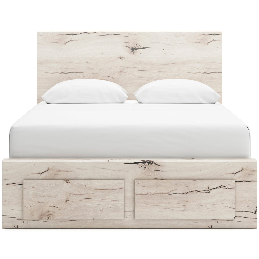 Lawroy Storage Bedroom Set In Light Natural