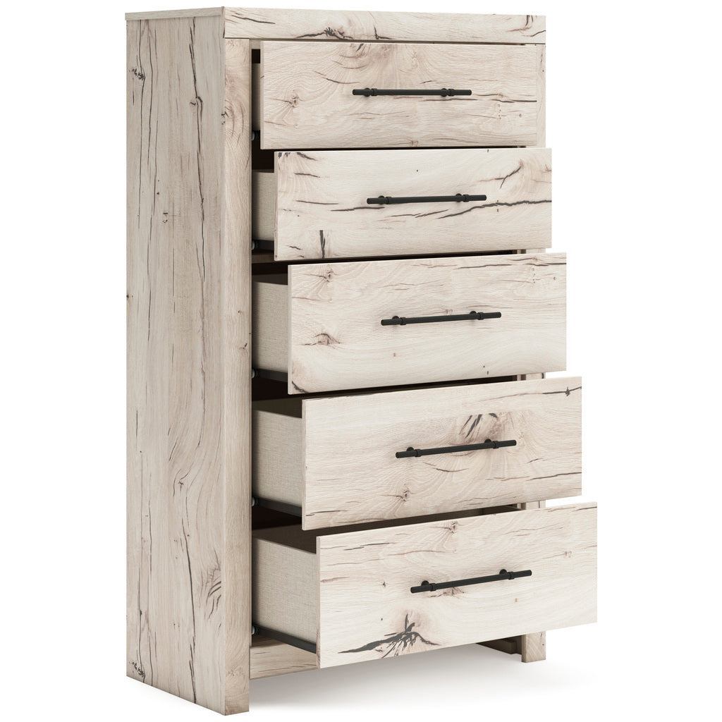 Lawroy Storage Bedroom Set In Light Natural