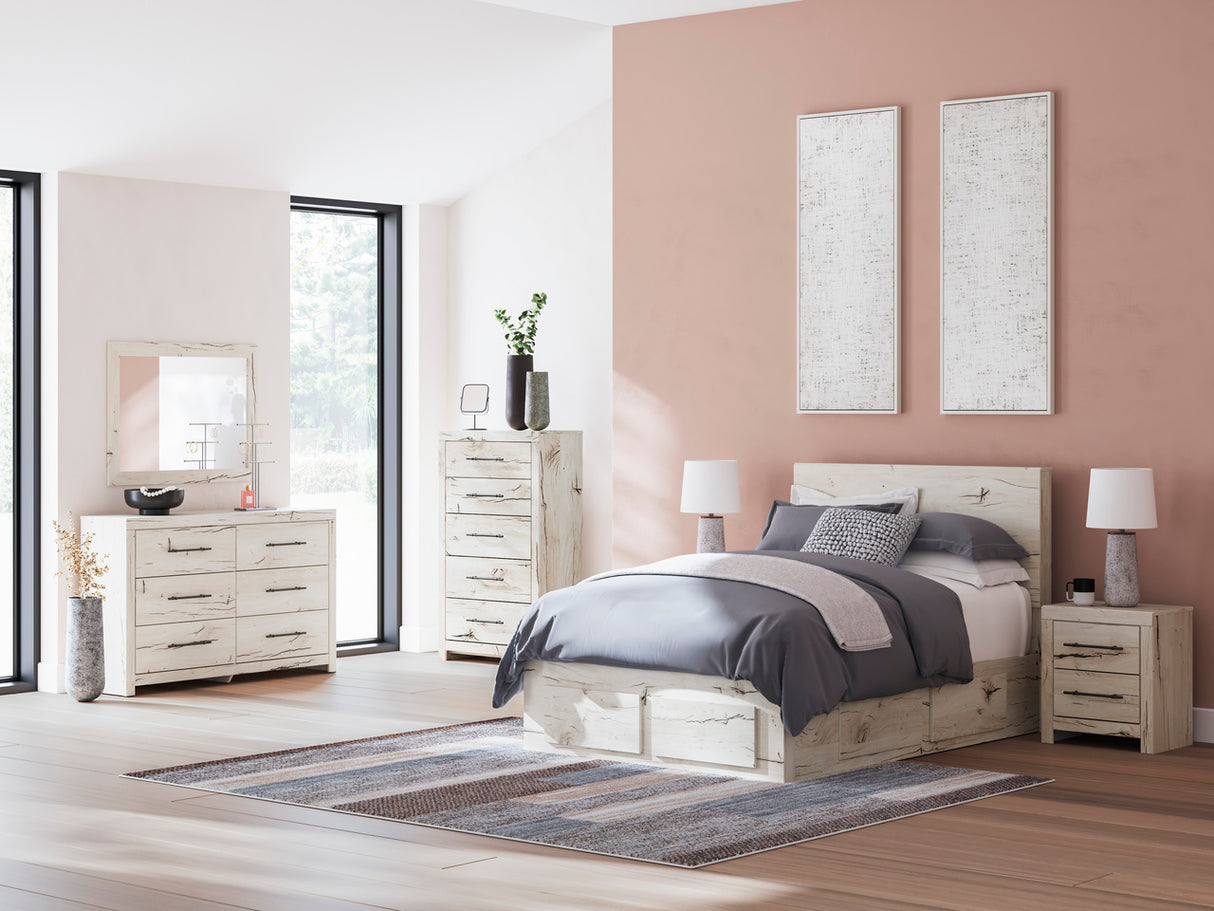 Lawroy Youth Panel Storage Bedroom Set In Light Natural