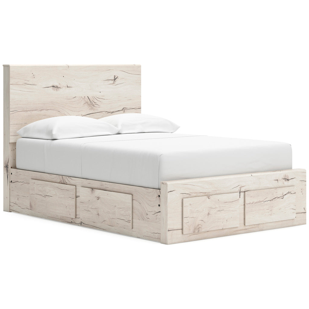 Lawroy Youth Panel Storage Bedroom Set In Light Natural