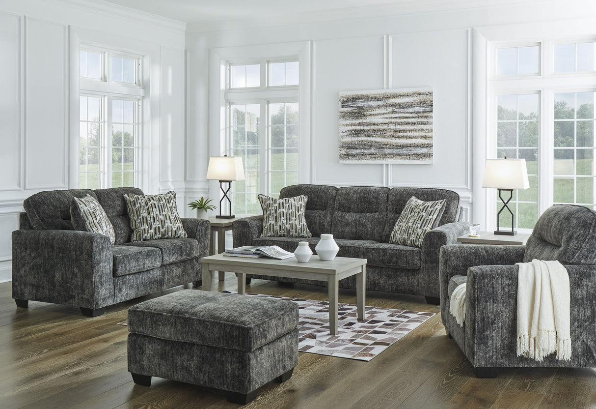 Lonoke Living Room Set In Gunmetal
