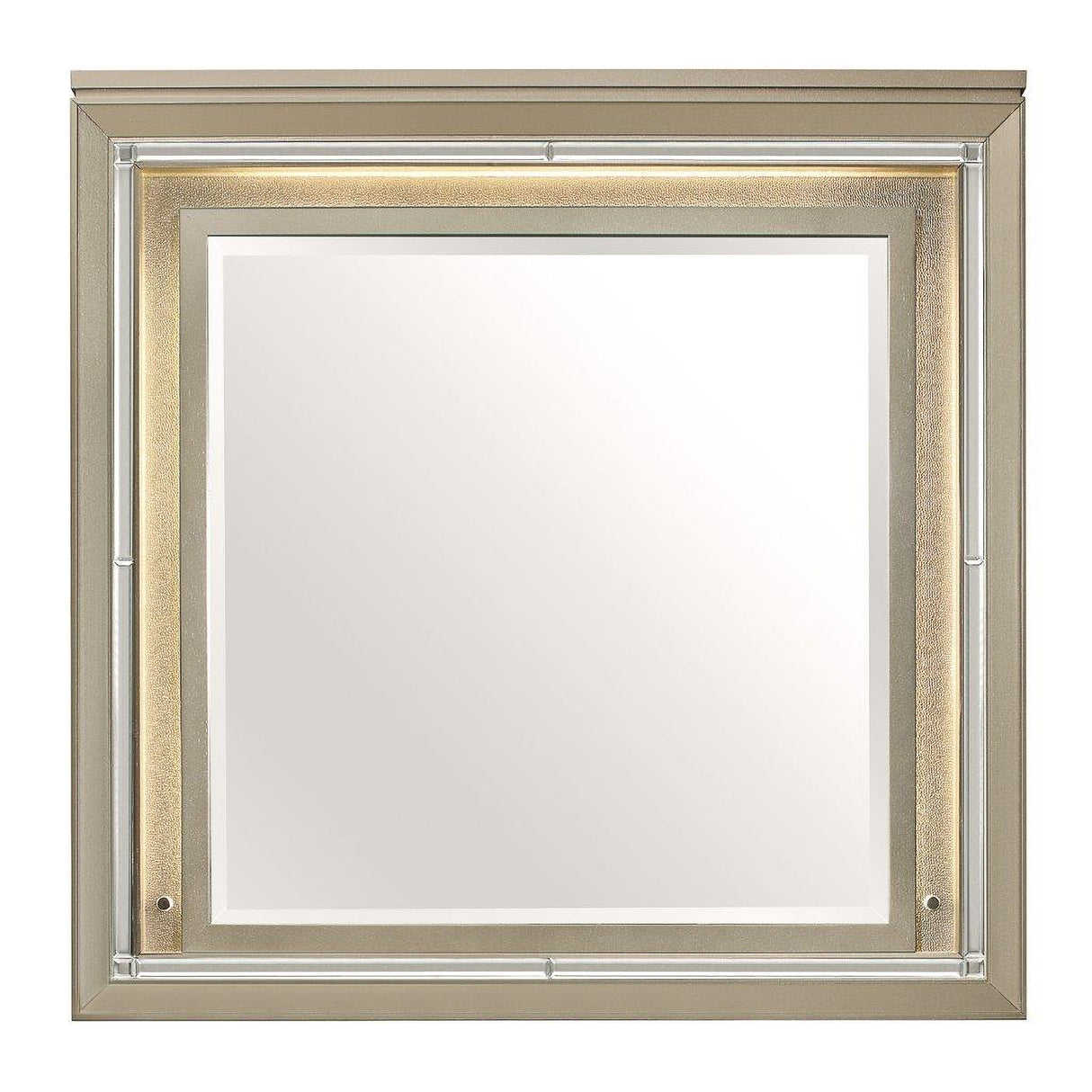 Loudon Champagne Metallic Youth Platform Bedroom Set