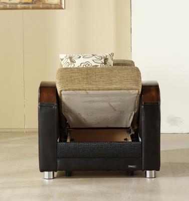 Luna Armchair (Fulya Brown) 2 Pieces