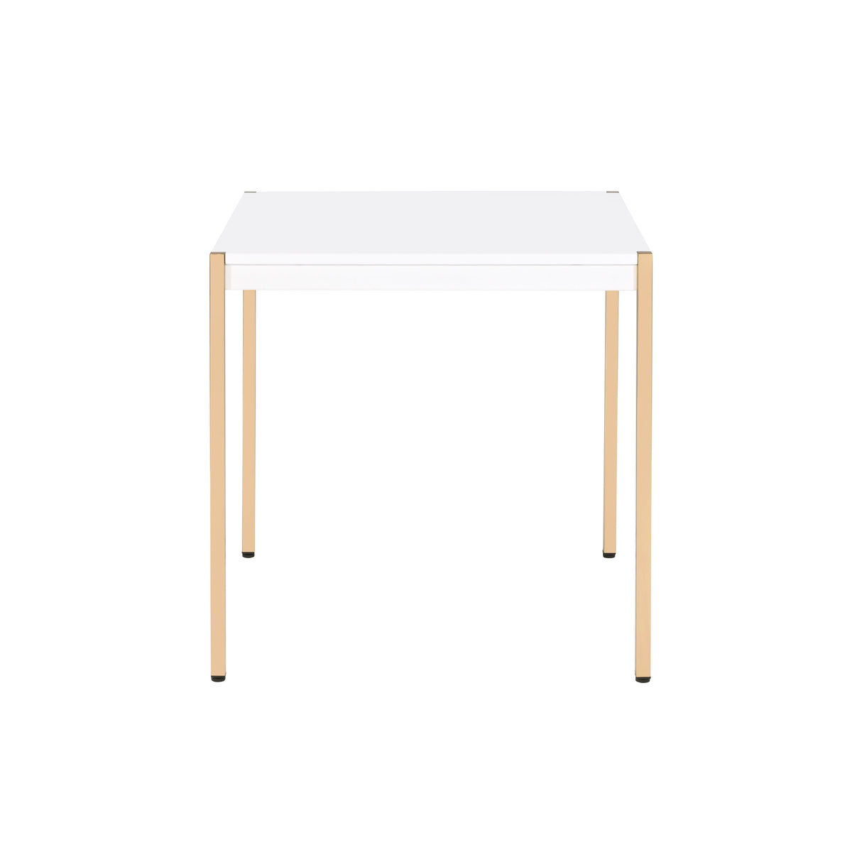Otrac White & Gold Finish End Table