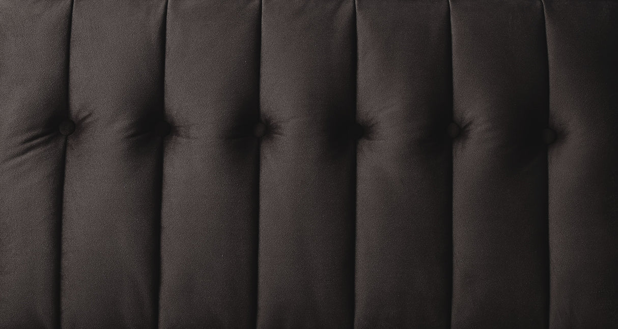 Qinven Dark Brown Velvet Futon