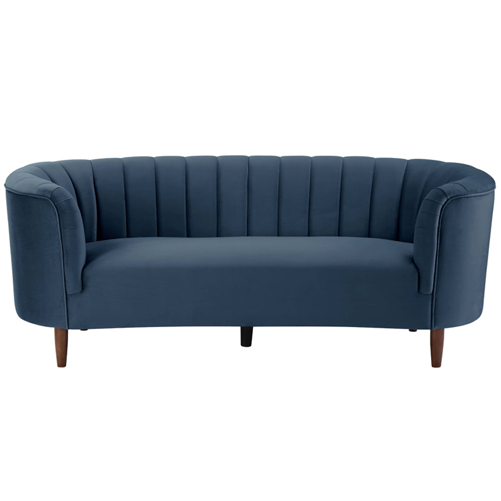 Millephri Blue Velvet Sofa