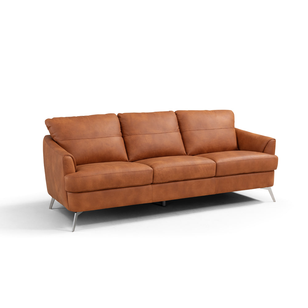 Safi Cappuccino Leather Sofa