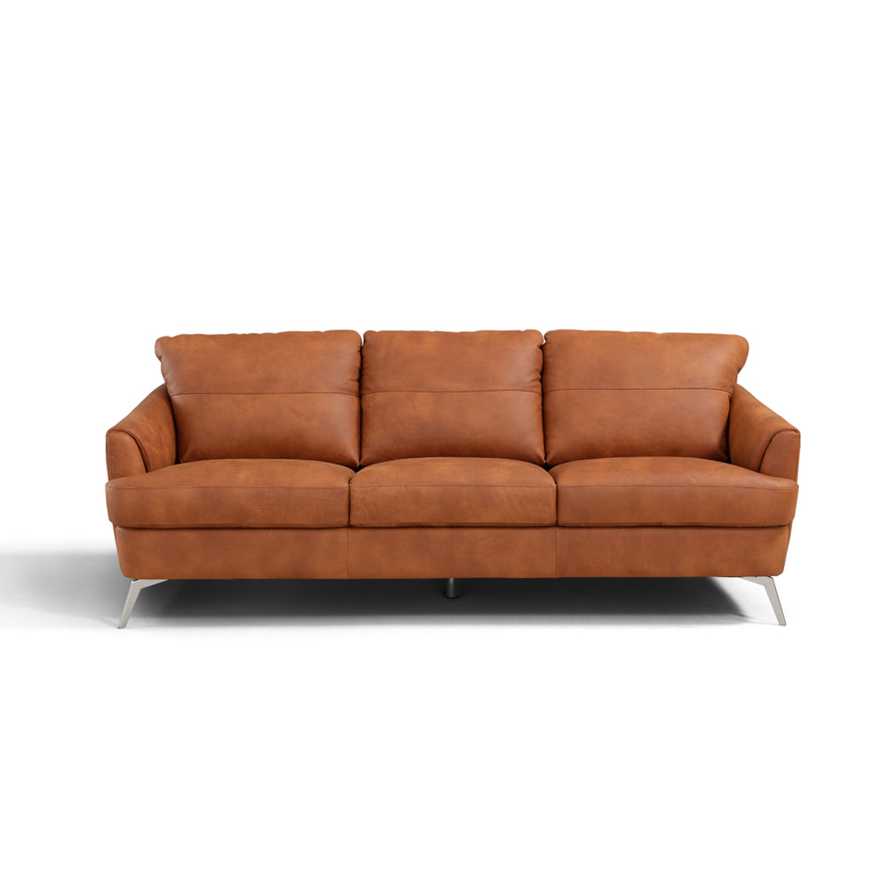 Safi Cappuccino Leather Sofa