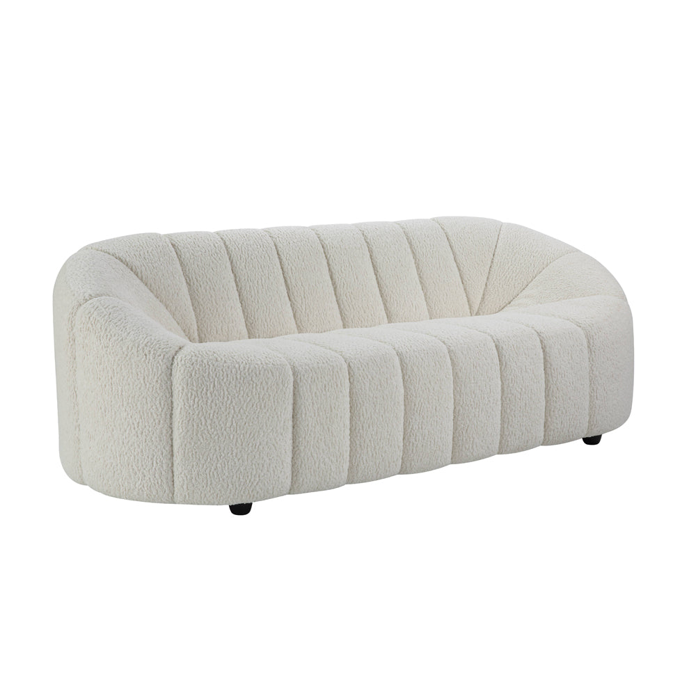 Osmash White Teddy Sherpa Sofa