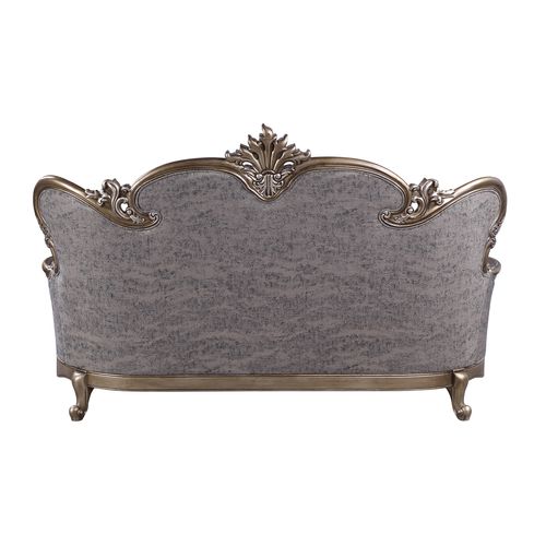Elozzol Fabric & Antique Bronze Finish Sofa