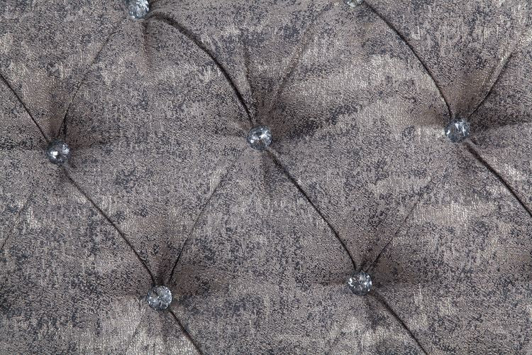 Elozzol Fabric & Antique Bronze Finish Sofa