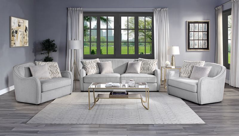 Mahler Beige Linen Sofa