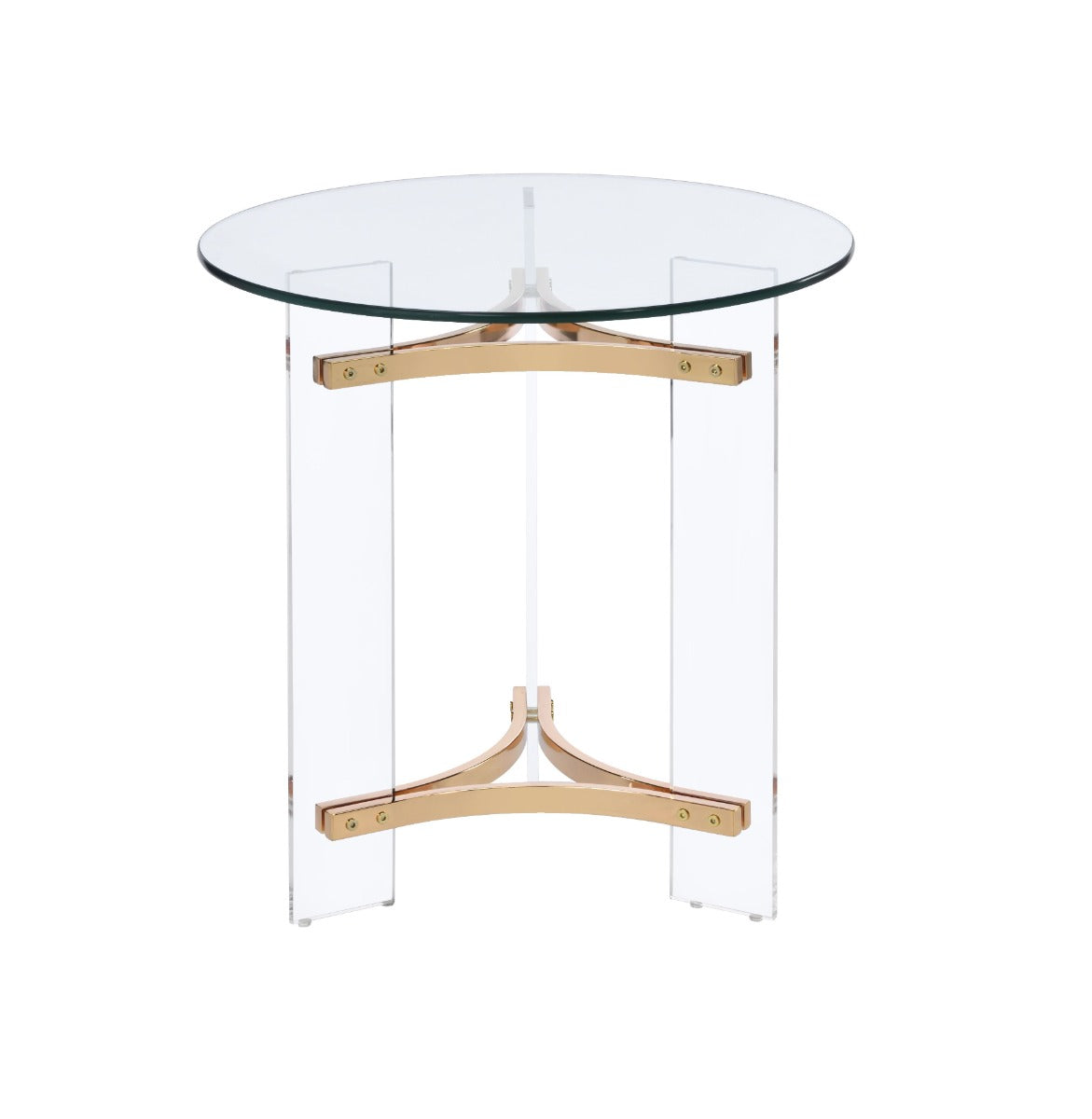 Sosi Gold Finish End Table