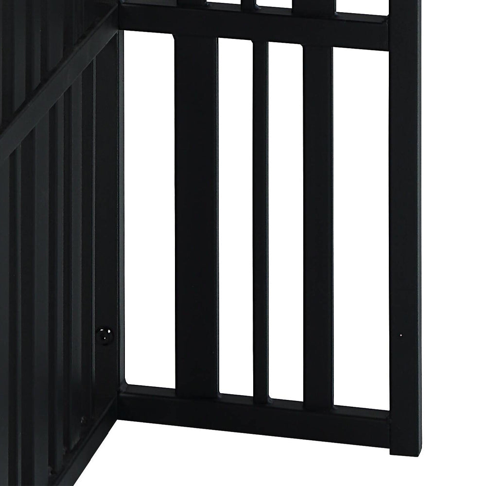 Zudora Antique Oak & Black Finish End Table