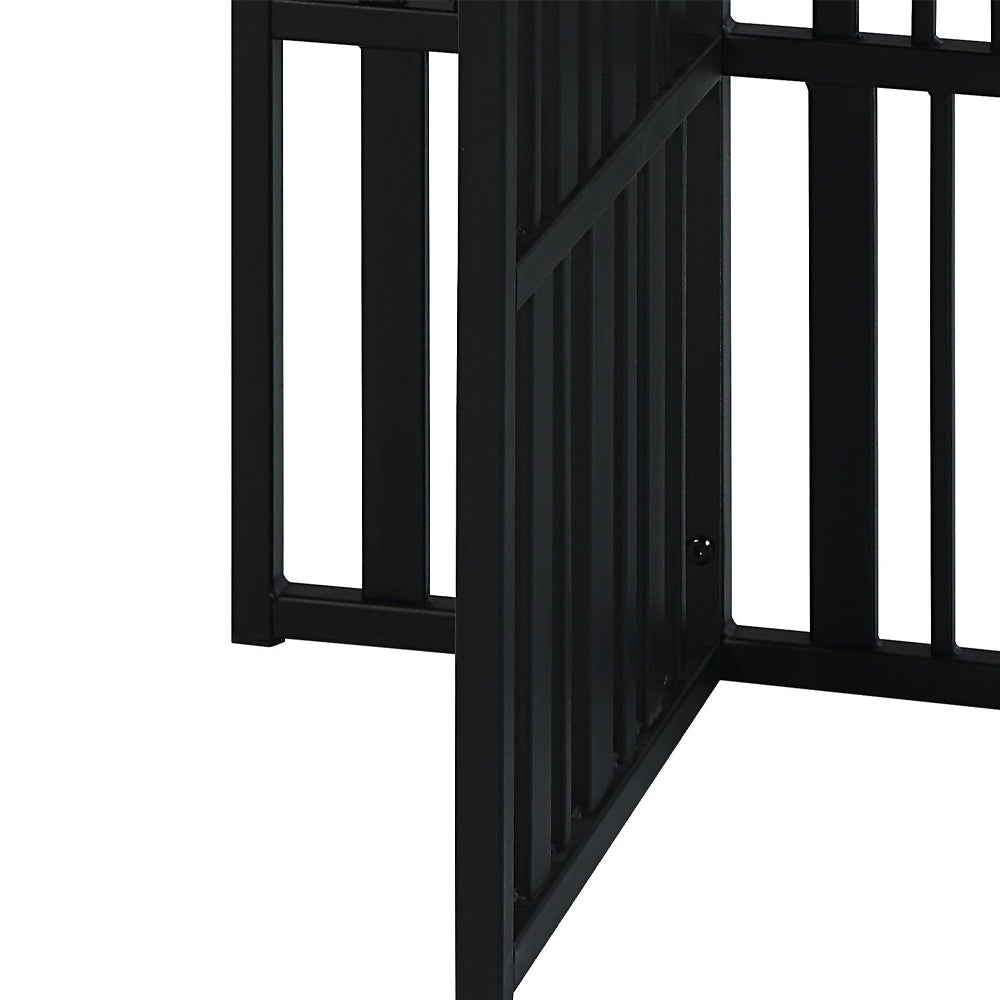 Zudora Antique Oak & Black Finish End Table