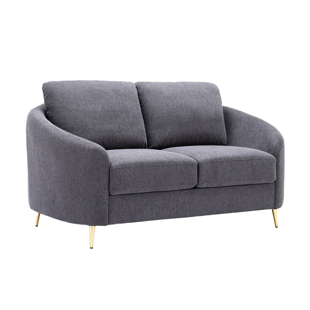 Yuina Gray Linen Loveseat