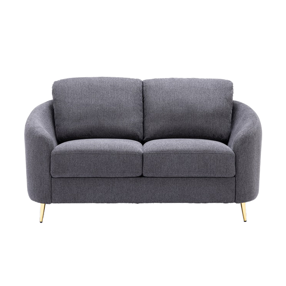 Yuina Gray Linen Loveseat