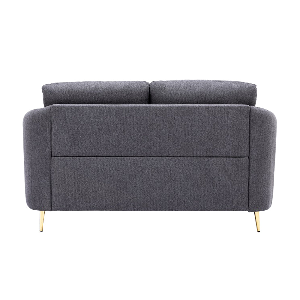 Yuina Gray Linen Loveseat
