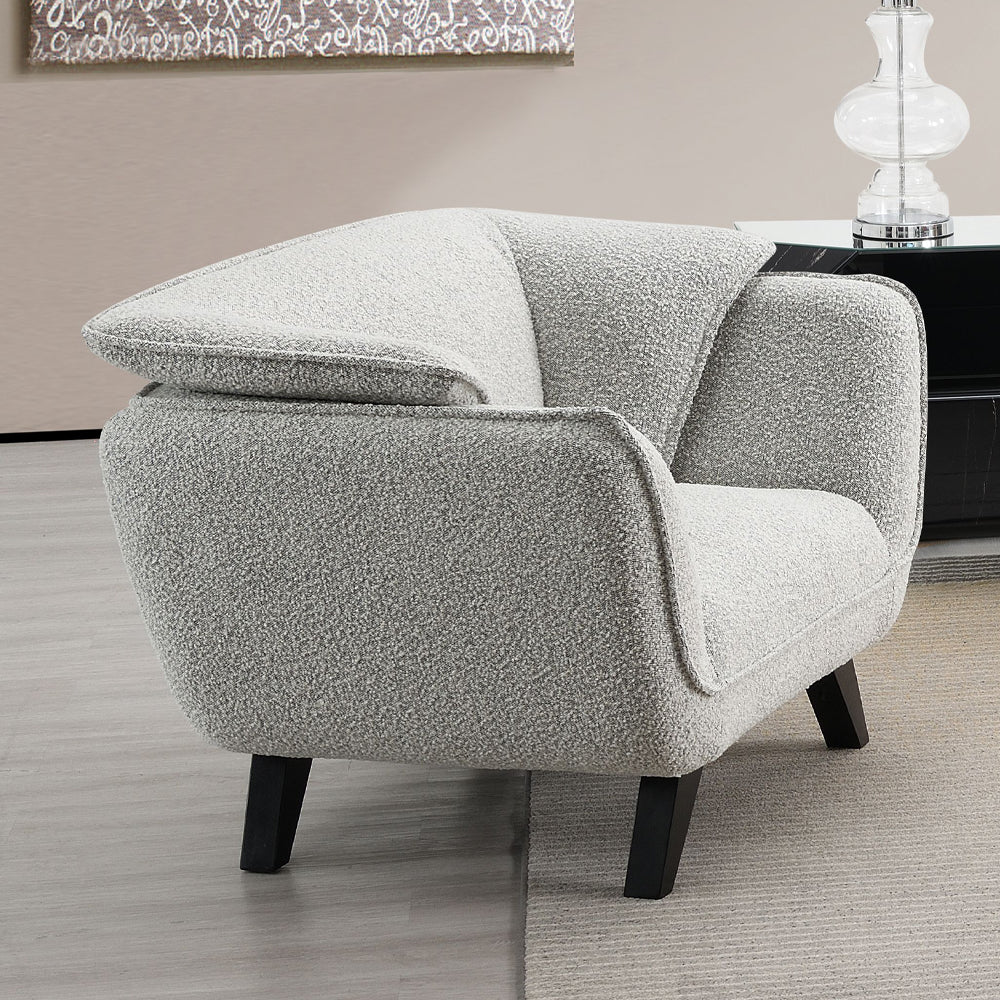 Nayeli Light Gray Boucle Chair
