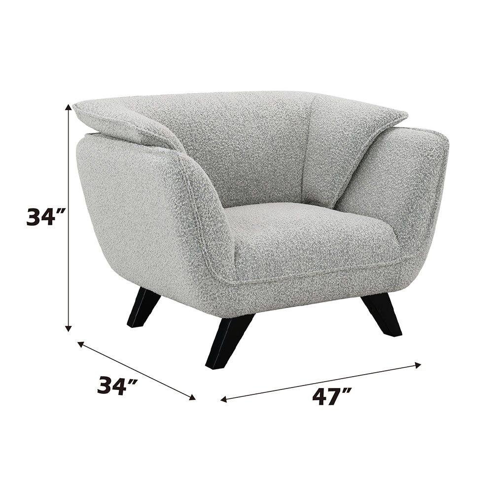 Nayeli Light Gray Boucle Chair