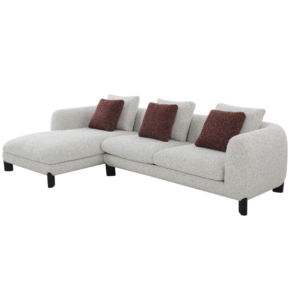 Mardi Sectional Sofa w/3 Pillows