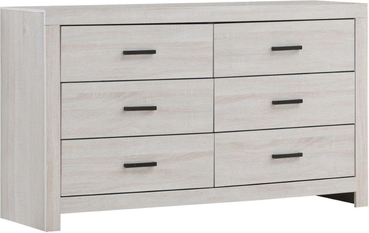 Marion Coastal White Panel Bedroom Set