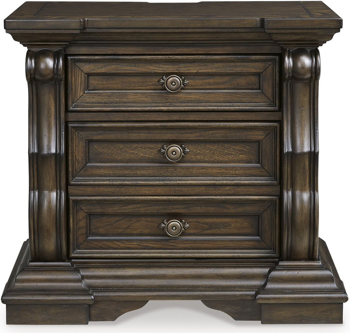 Maylee Bedroom Set In Dark Brown