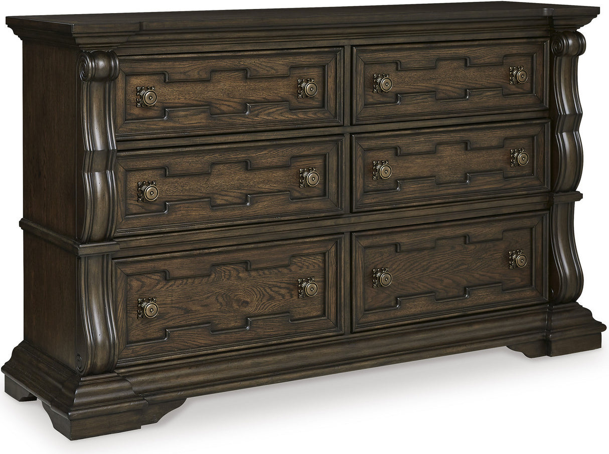 Maylee Bedroom Set In Dark Brown