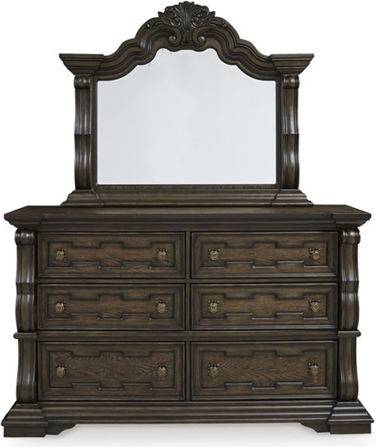 Maylee Bedroom Set In Dark Brown
