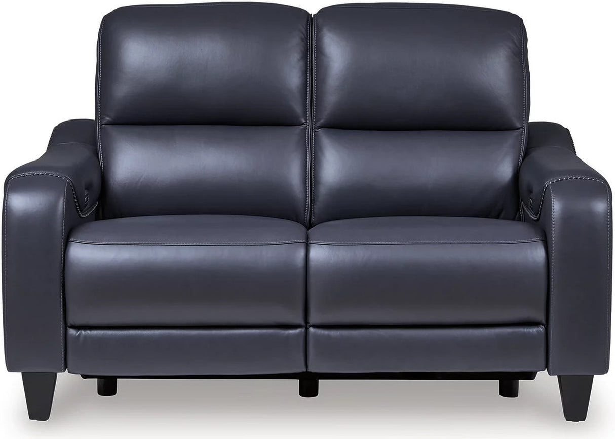 Mercomatic Power Reclining Living Room Set In Ocean