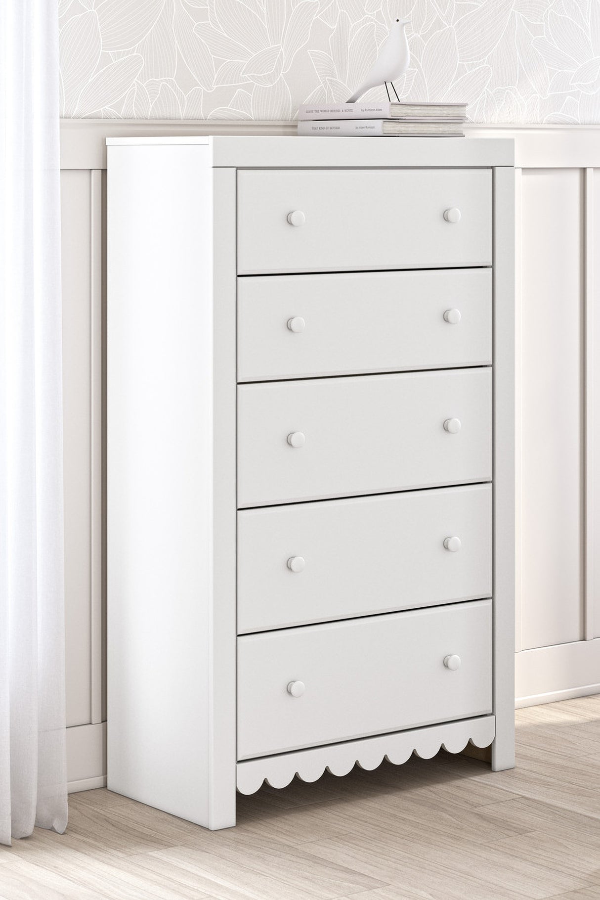 Mollviney Youth Panel Bedroom Set In White
