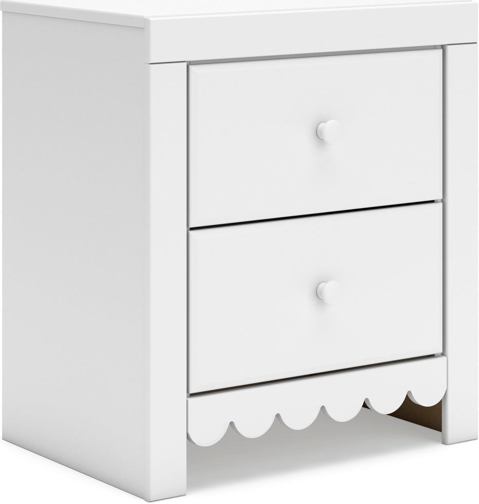 Mollviney Youth Panel Storage Bedroom Set In White