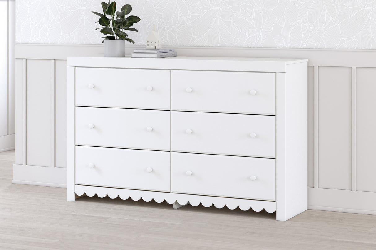 Mollviney Youth Panel Storage Bedroom Set In White
