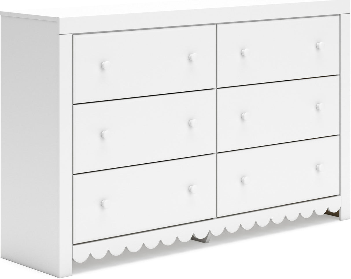 Mollviney Youth Panel Storage Bedroom Set In White