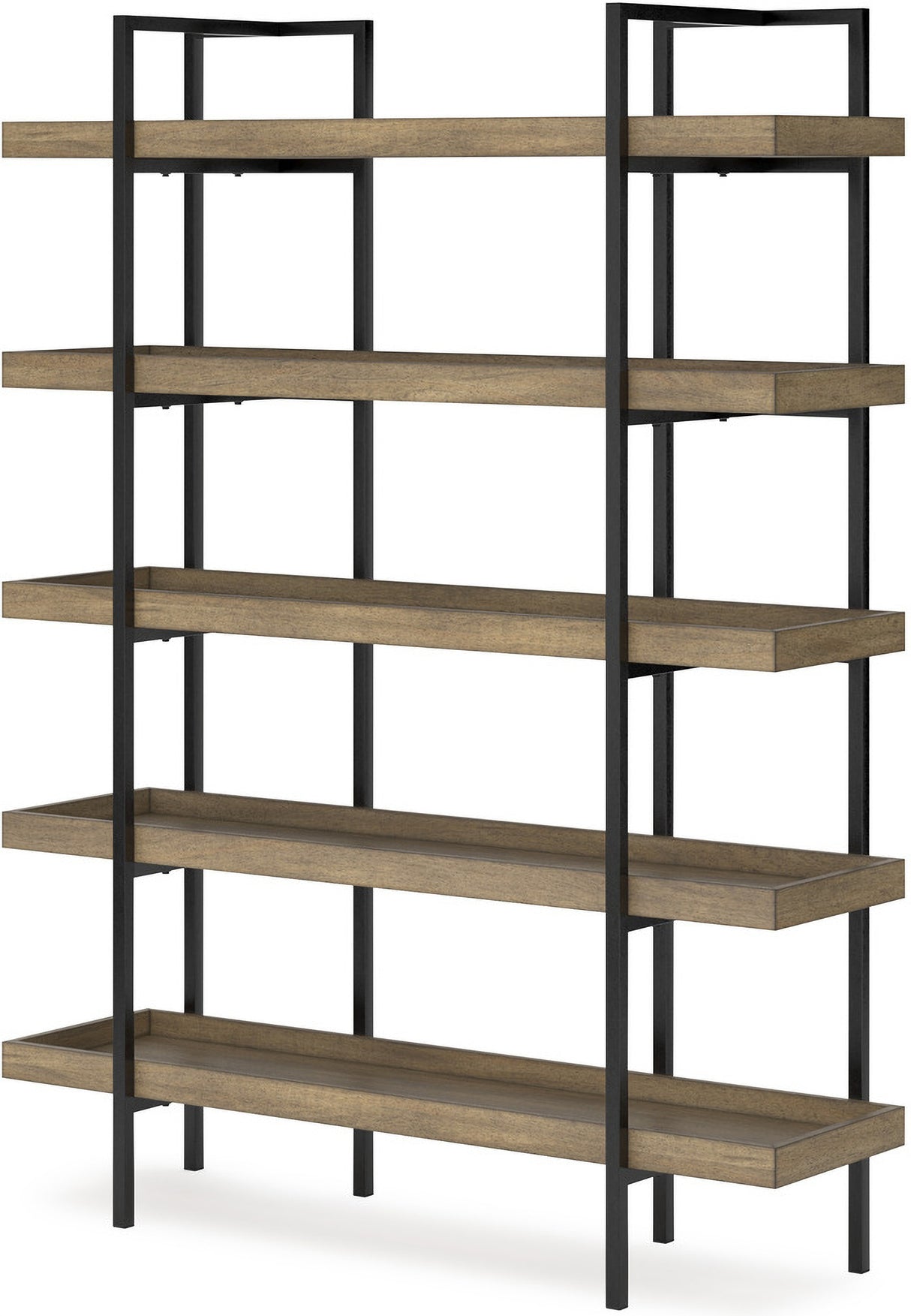 Montia 67 Inch Home Office Desk Set In Light Brown