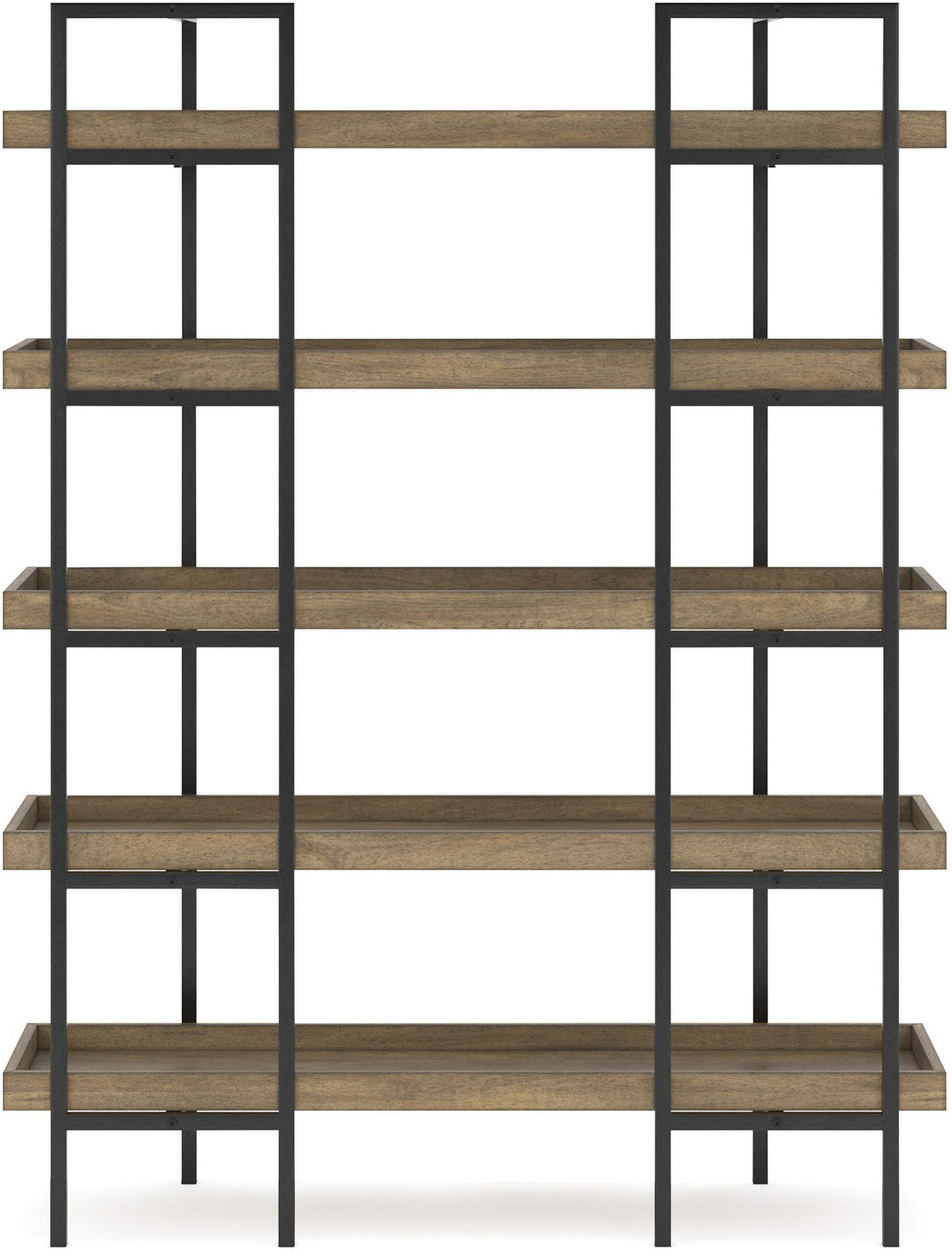 Montia 67 Inch Home Office Desk Set In Light Brown