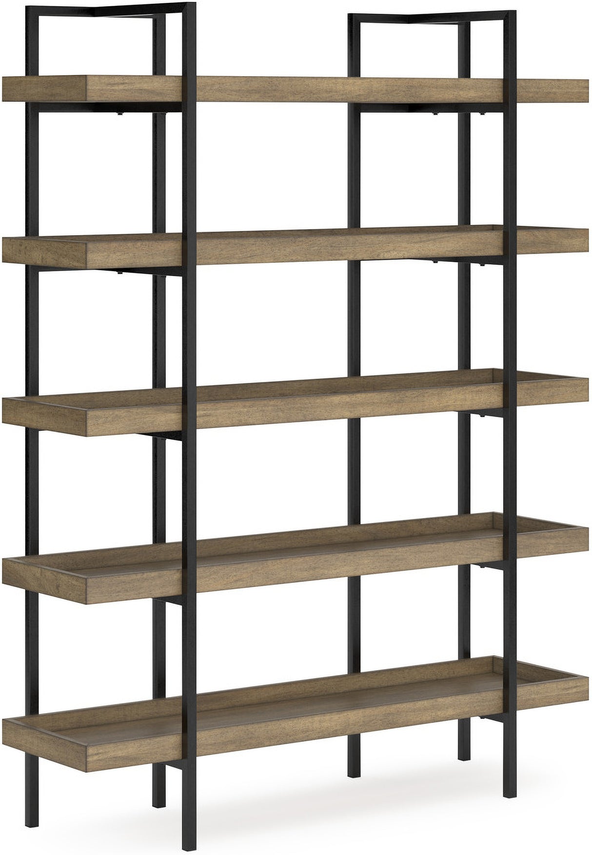 Montia 67 Inch Home Office Desk Set In Light Brown