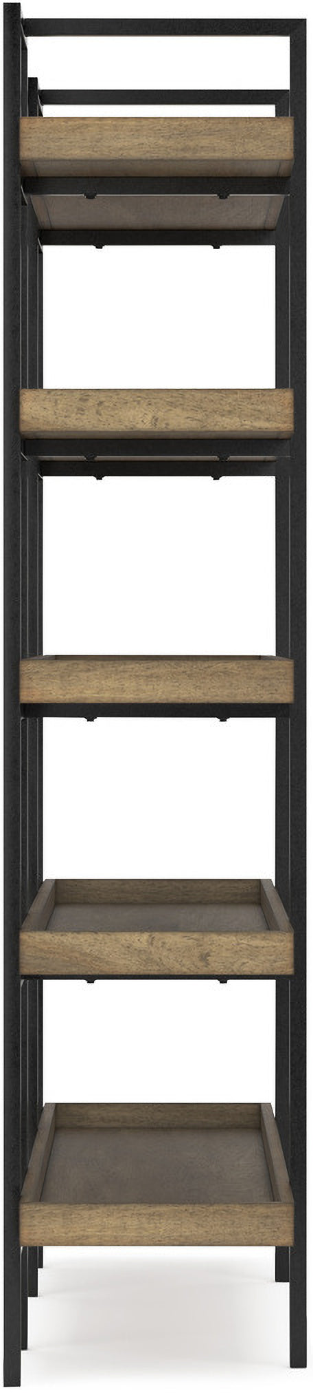 Montia 67 Inch Home Office Desk Set In Light Brown