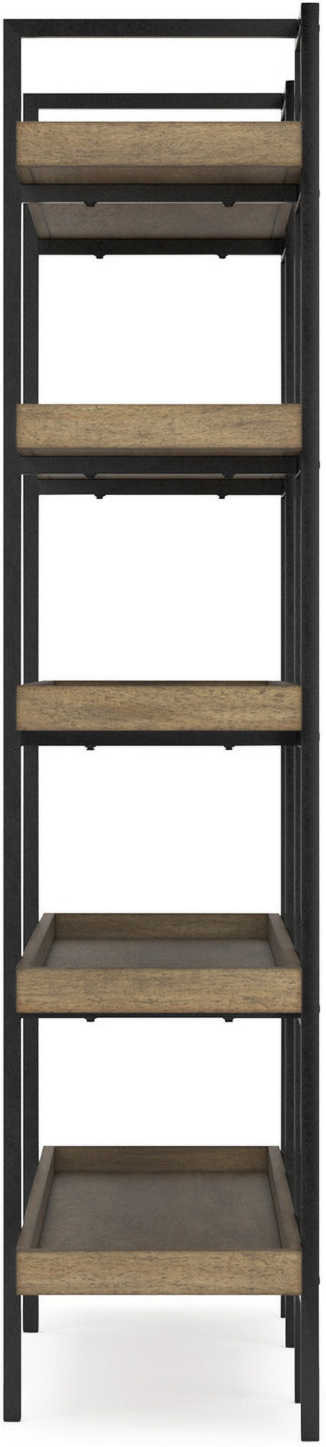 Montia 67 Inch Home Office Desk Set In Light Brown