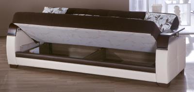 Natural 3 Seat Sleeper (Colins Brown) 1 Piece