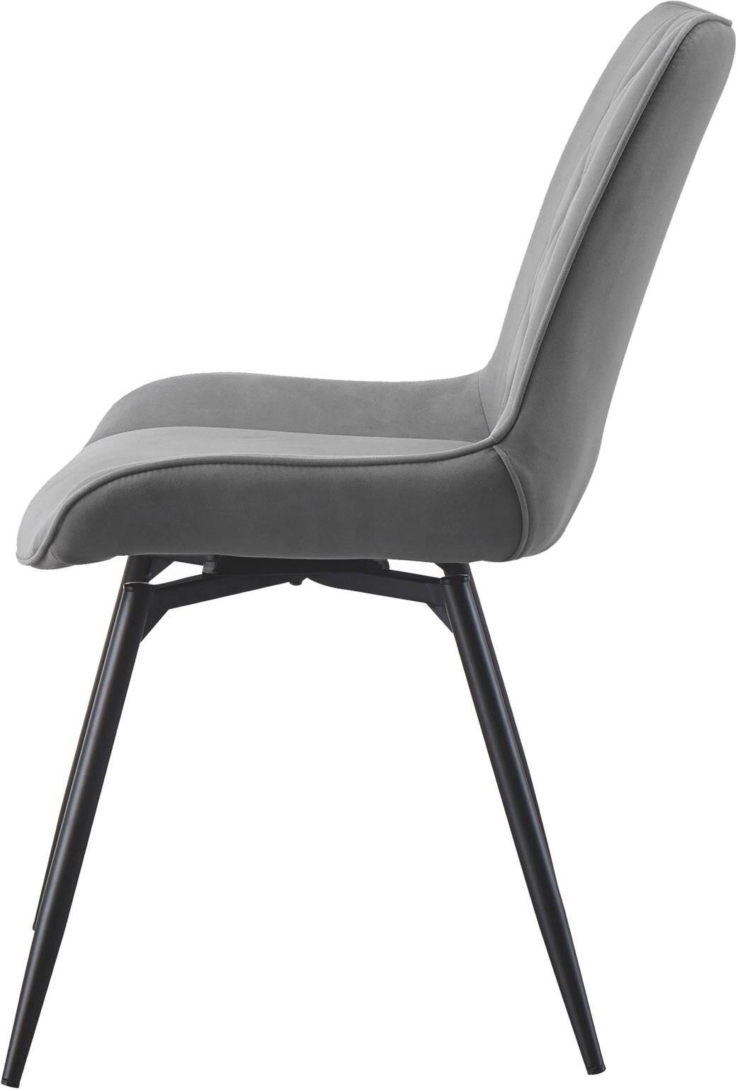 Neil Concrete And Gunmetal Dining Room Set