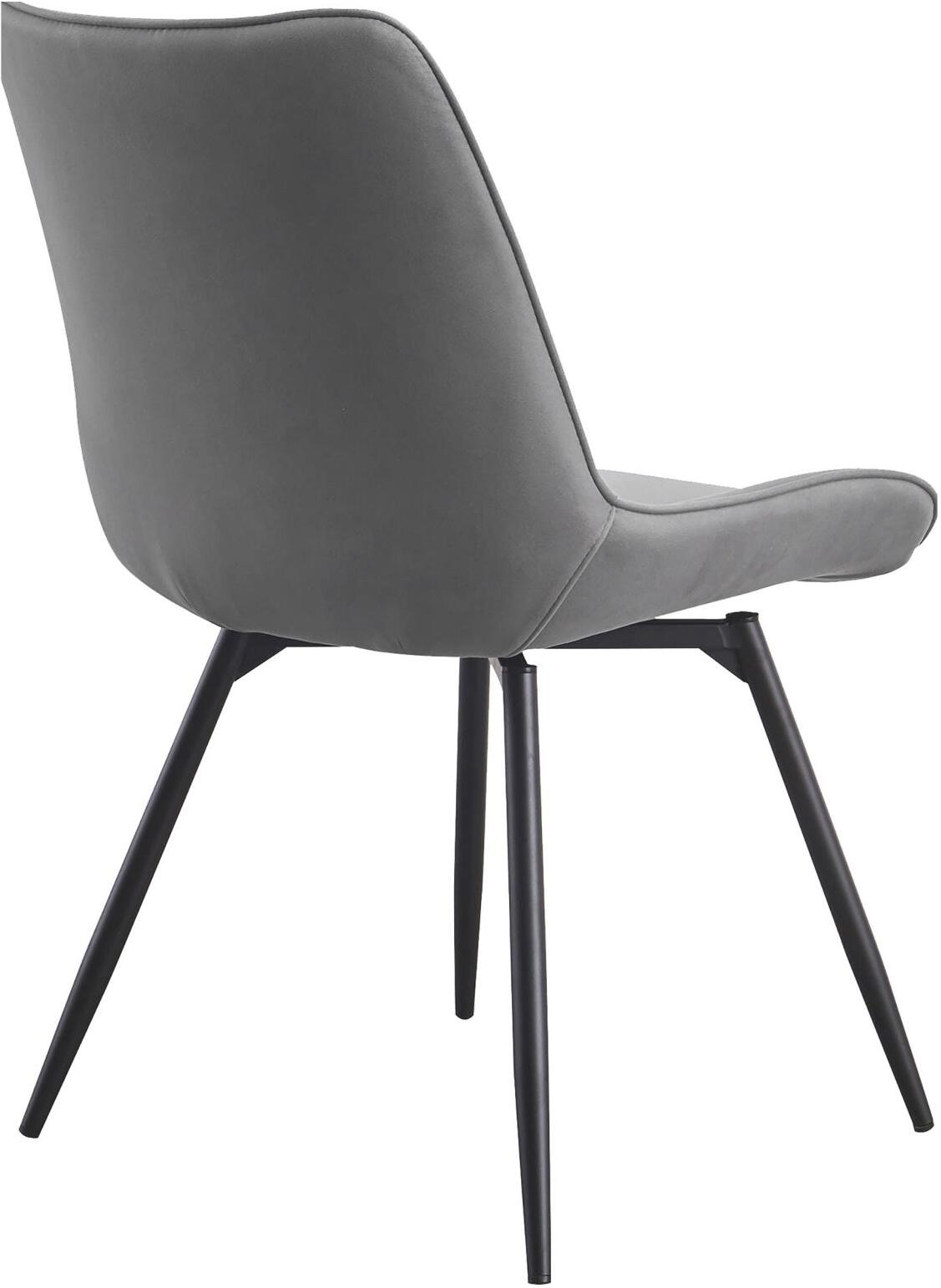 Neil Concrete And Gunmetal Dining Room Set