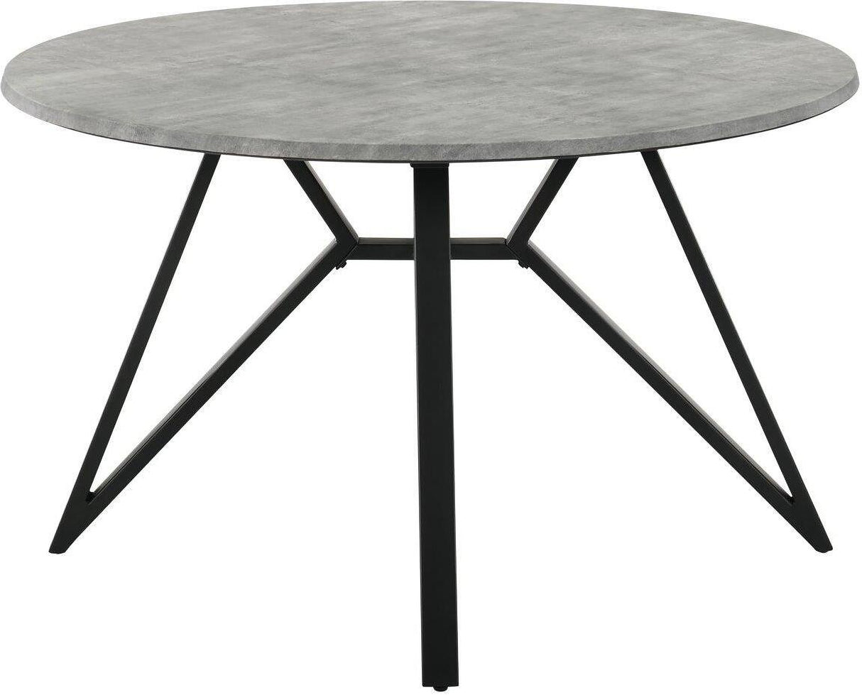Neil Concrete And Gunmetal Dining Room Set