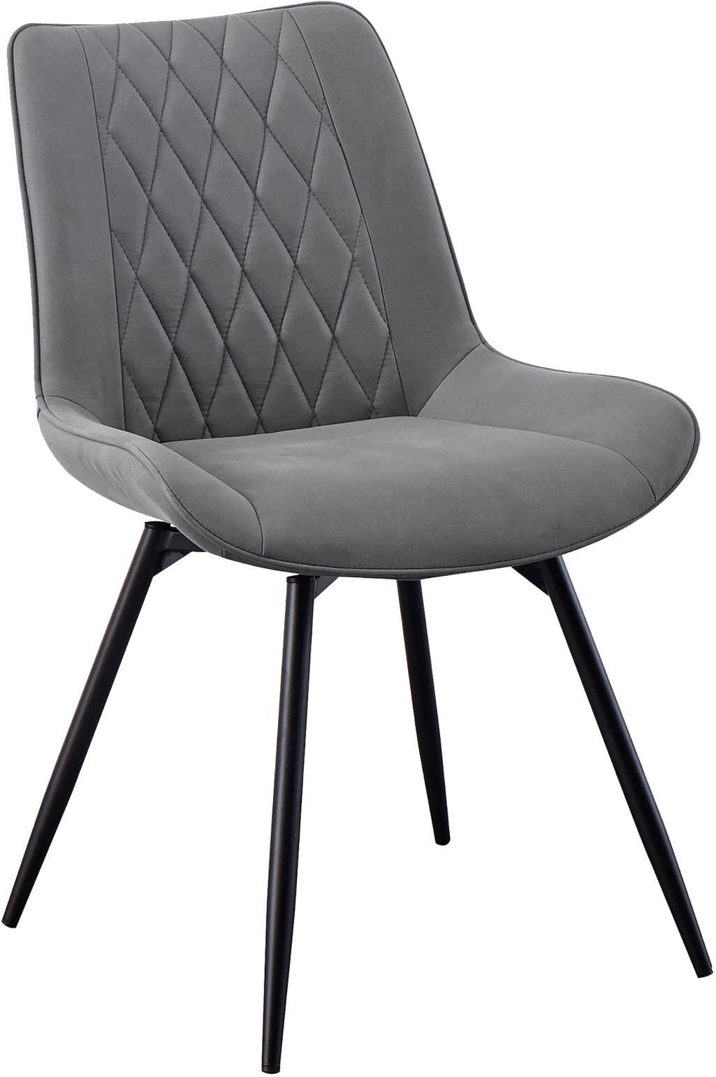 Neil Concrete And Gunmetal Dining Room Set