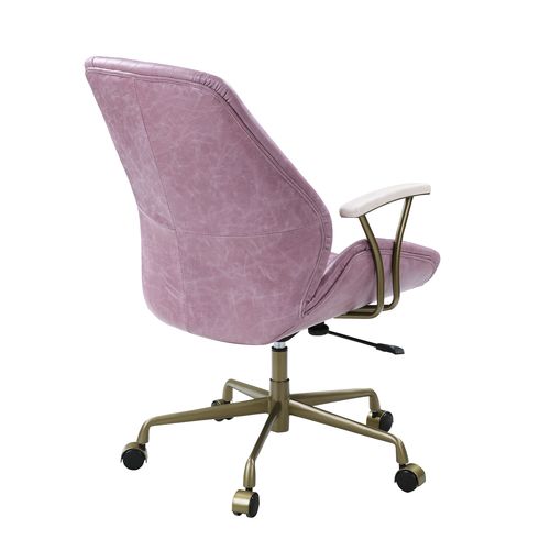 Hamilton Pink Top Grain Leather Office Chair