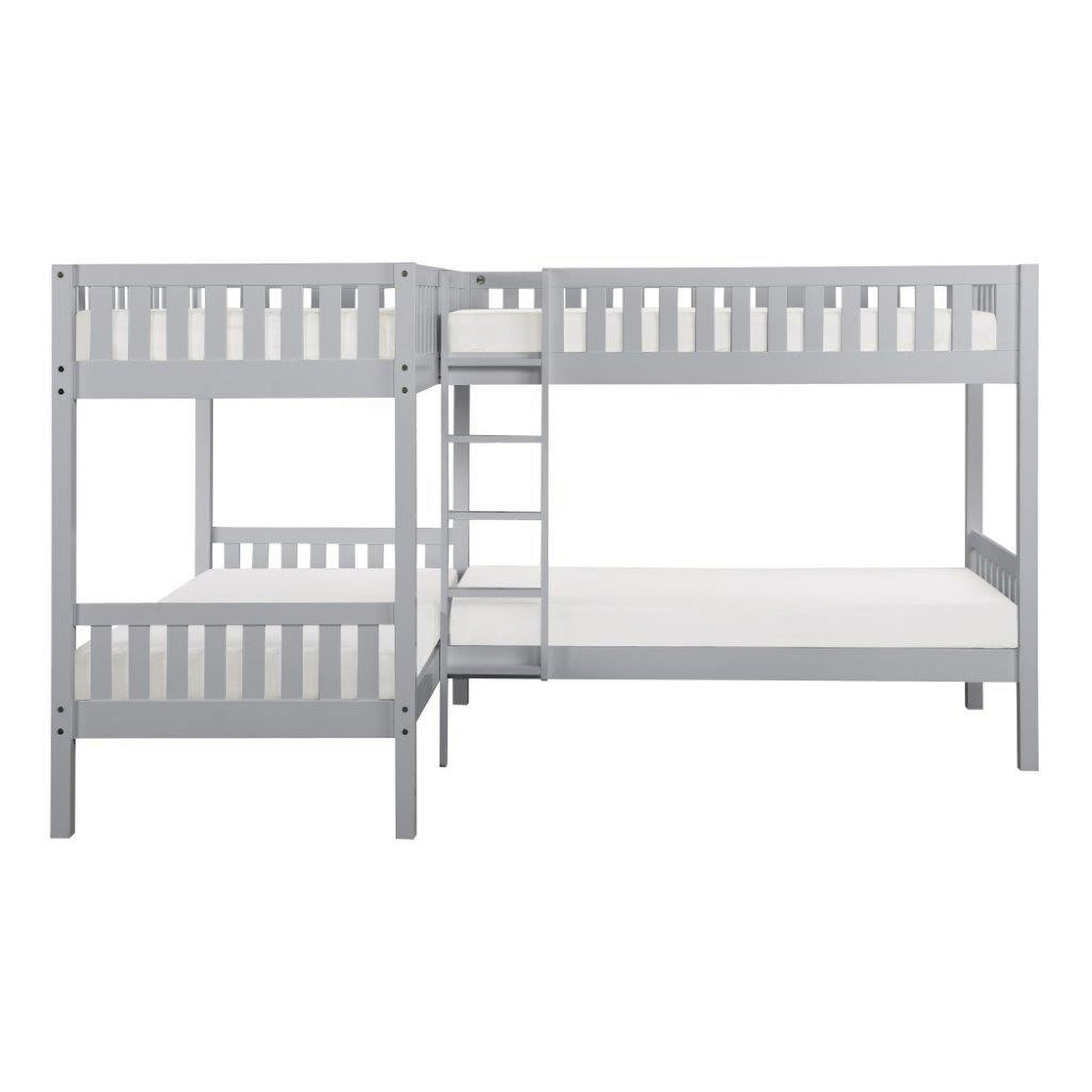Orion Gray Youth L Corner Bunk Bedroom Set