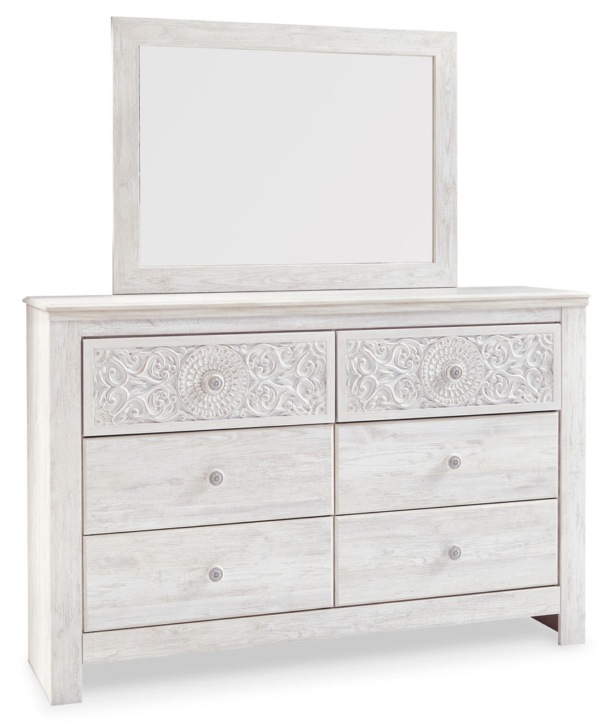 Paxberry Whitewash Youth Panel Bedroom Set