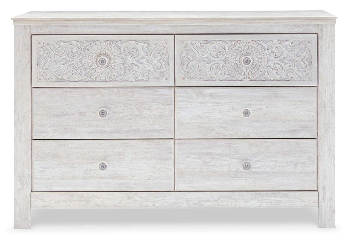 Paxberry Whitewash Youth Panel Bedroom Set